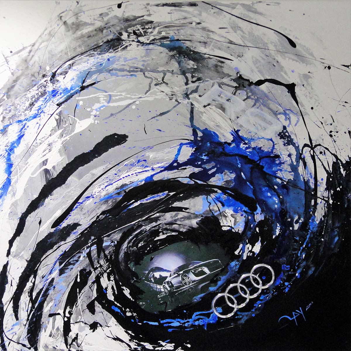 Acrylbild "Audi R8" 140 x 140 cm