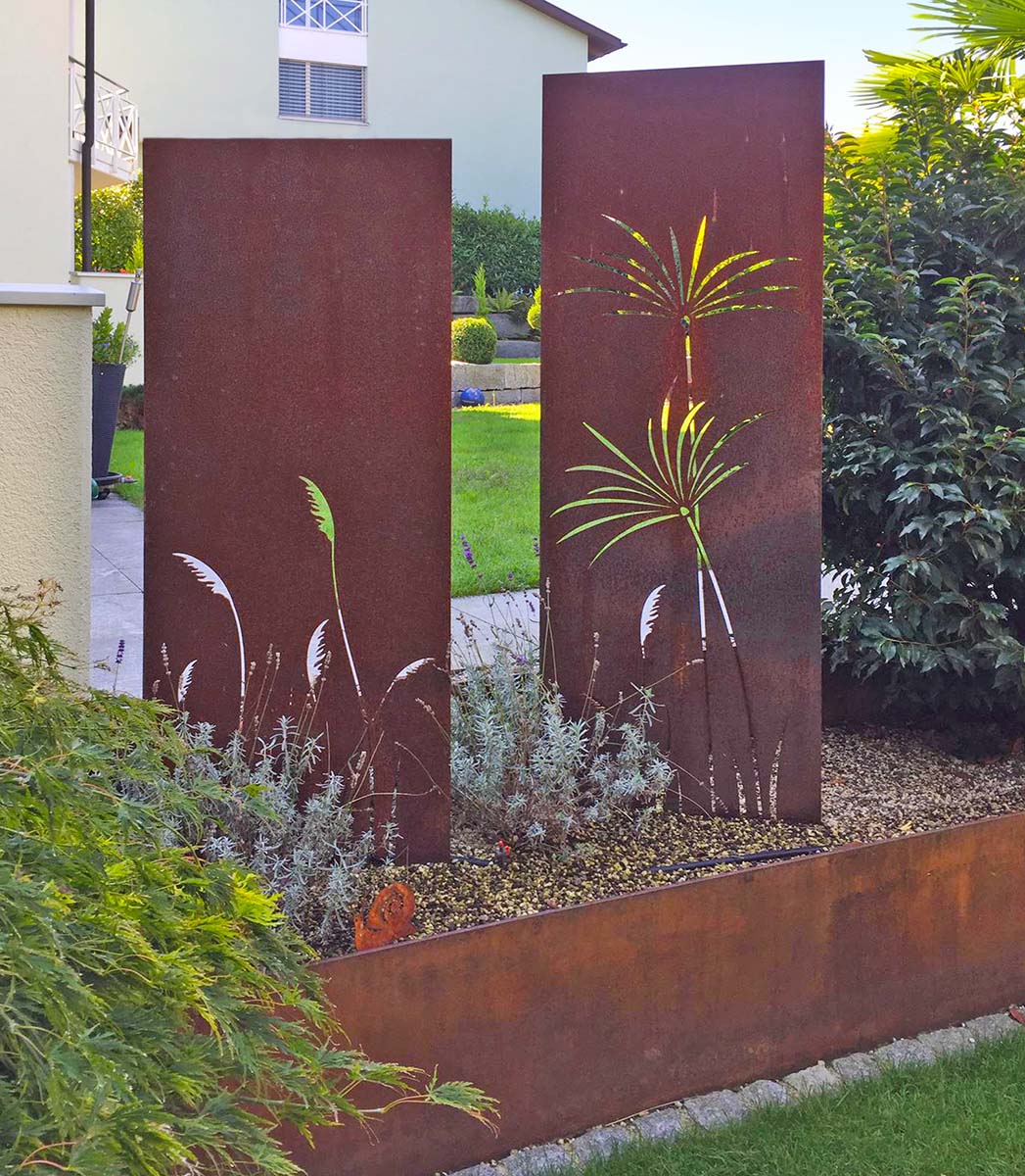 PANELLO Motivstele aus 8 mm Corten