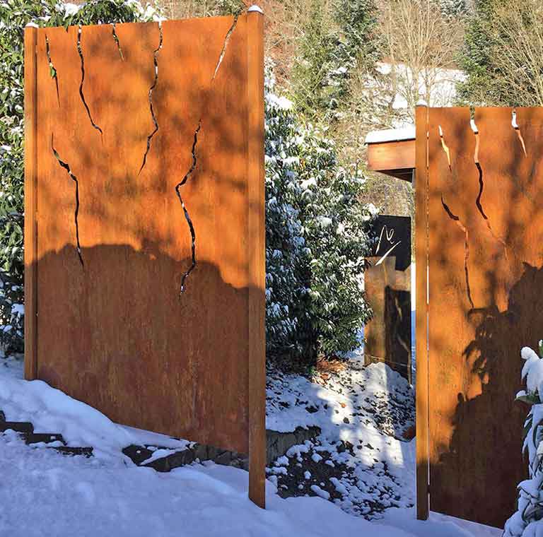 sichtschutz-garten-corten-premium